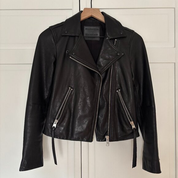 All Saints Jackets & Blazers - AllSaints Dalby Leather Biker Jacket